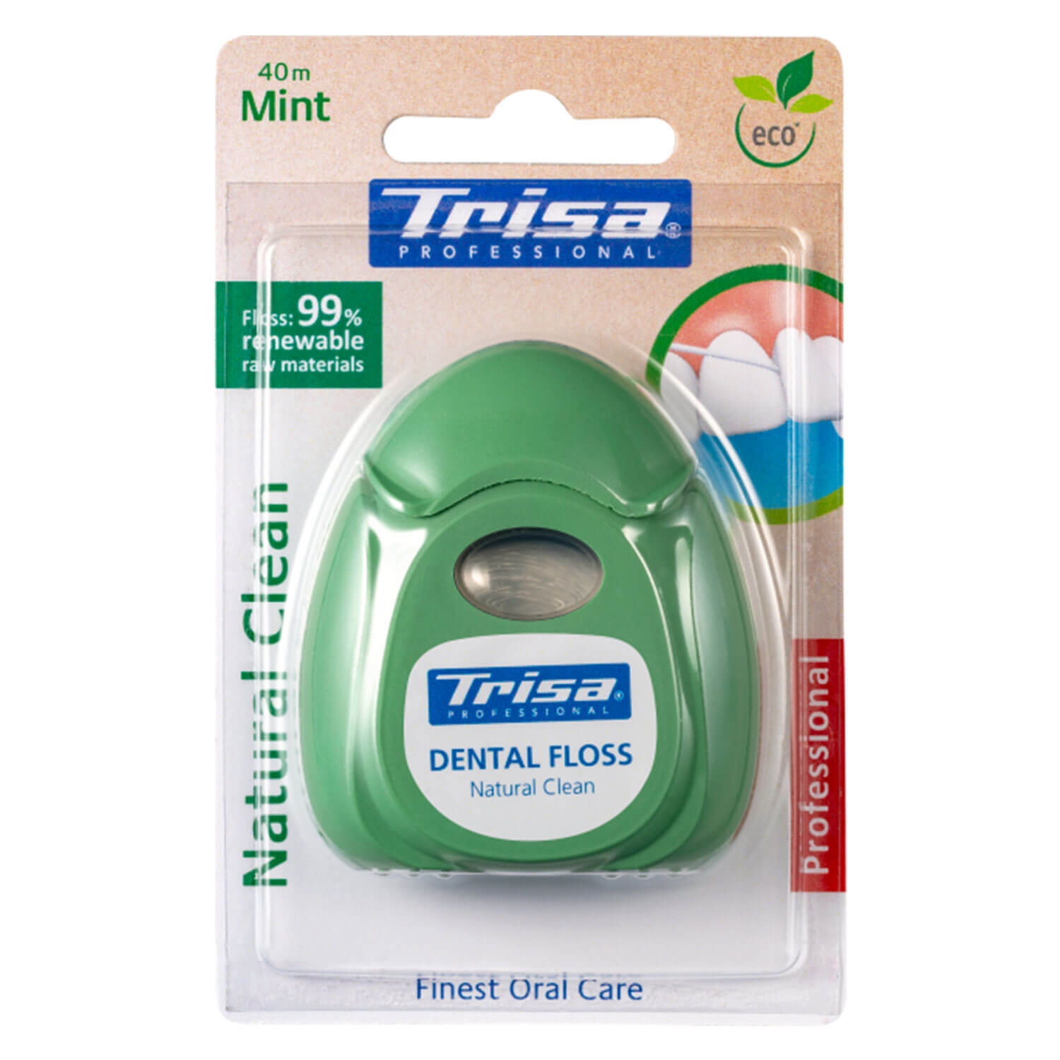 Image du produit de Trisa Oral Care - Zahnseide Natural Clean Mint