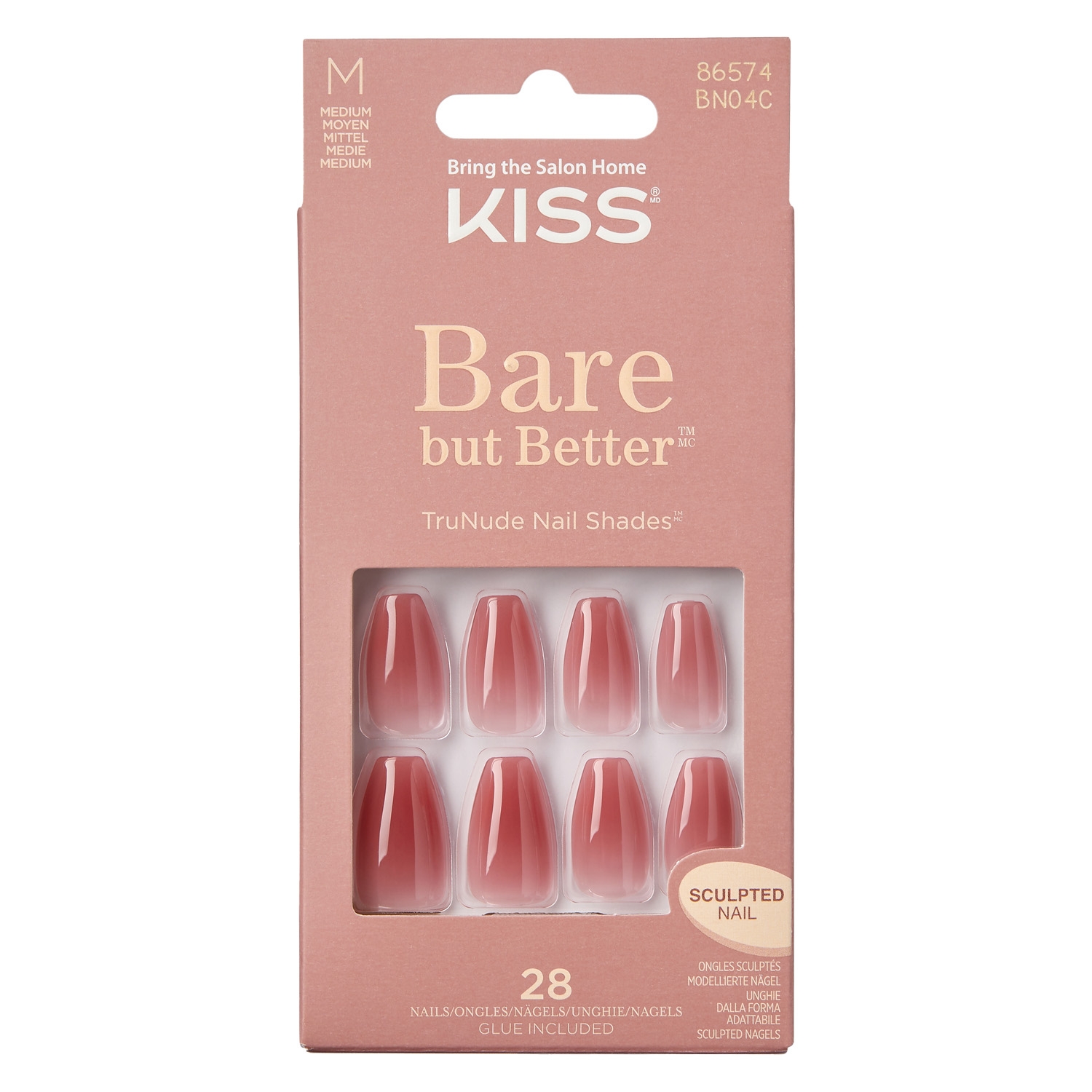 Produktbild von KISS Nails - Bare-But-Better Nails Nude Nude