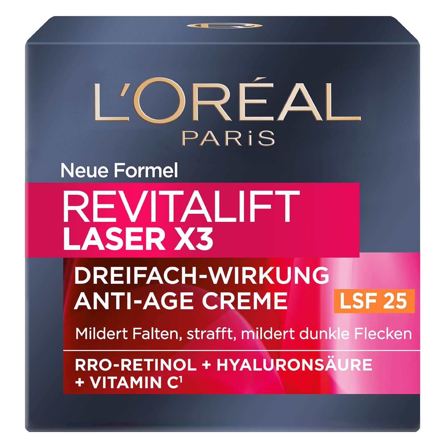 Produktbild von LOréal Skin Expert - Revitalift Laser X3 Dreifach-Wirkung Anti-Age Tagescreme SPF25