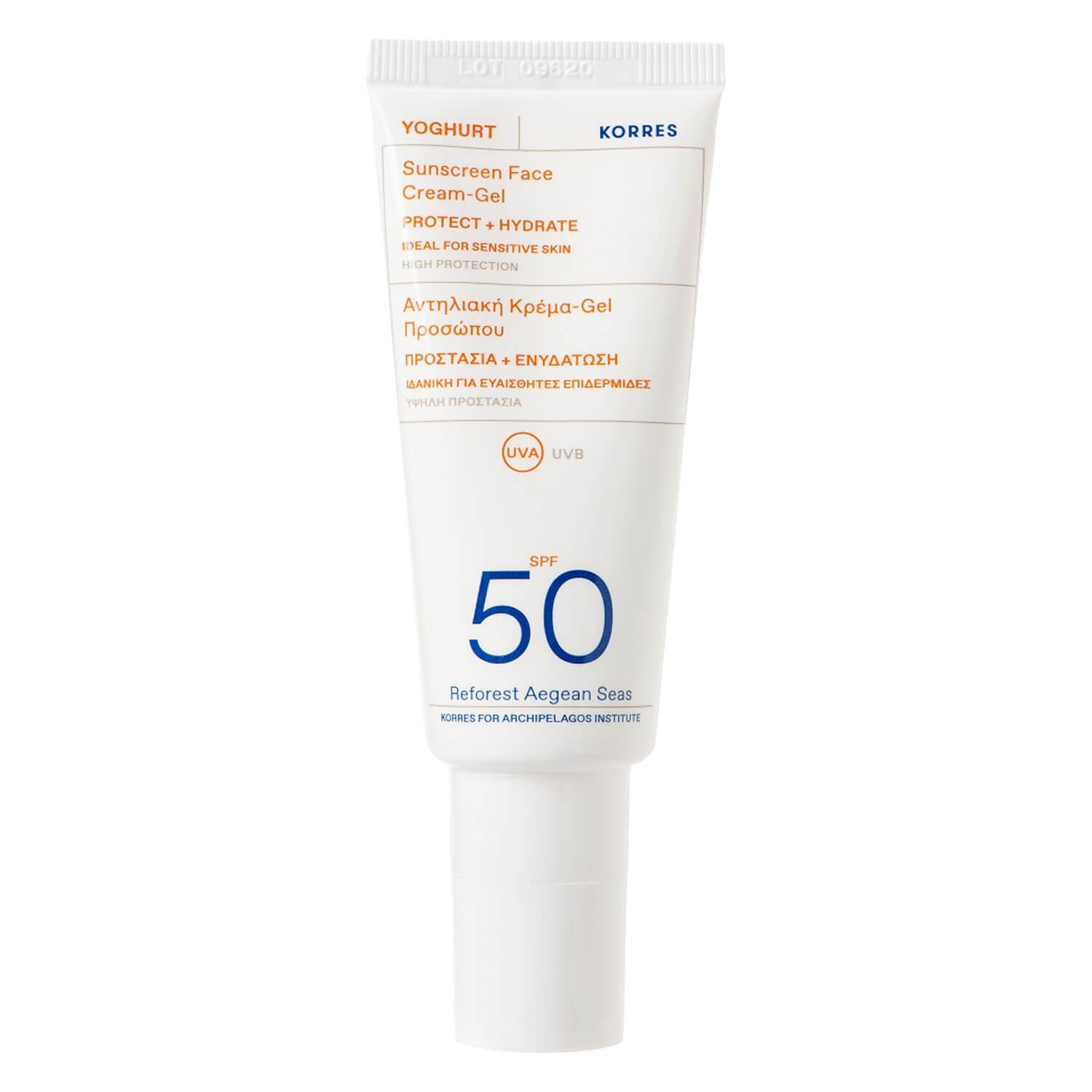 Korres Care - Yoghurt Sunscreen Face Cream-Gel SPF50