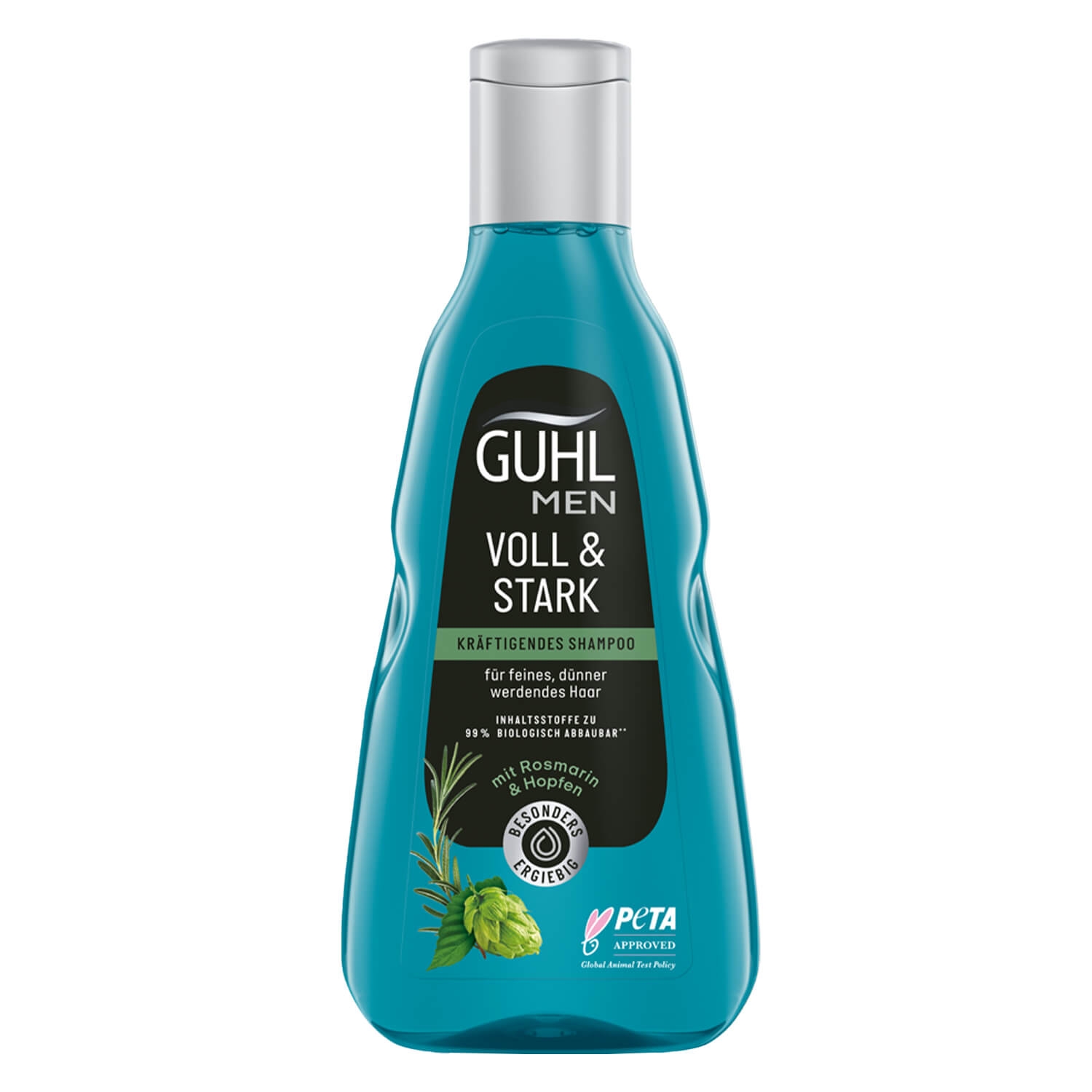 Produktbild von GUHL - MEN VOLL & STARK Kräftigendes Shampoo