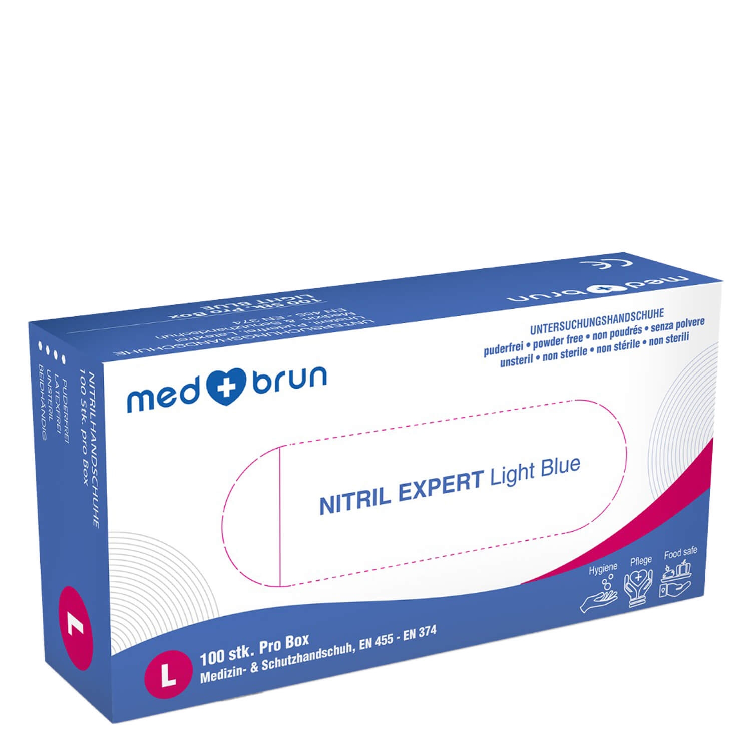 Produktbild von MedBrun - Nitril Handschuhe Expert Light Blue