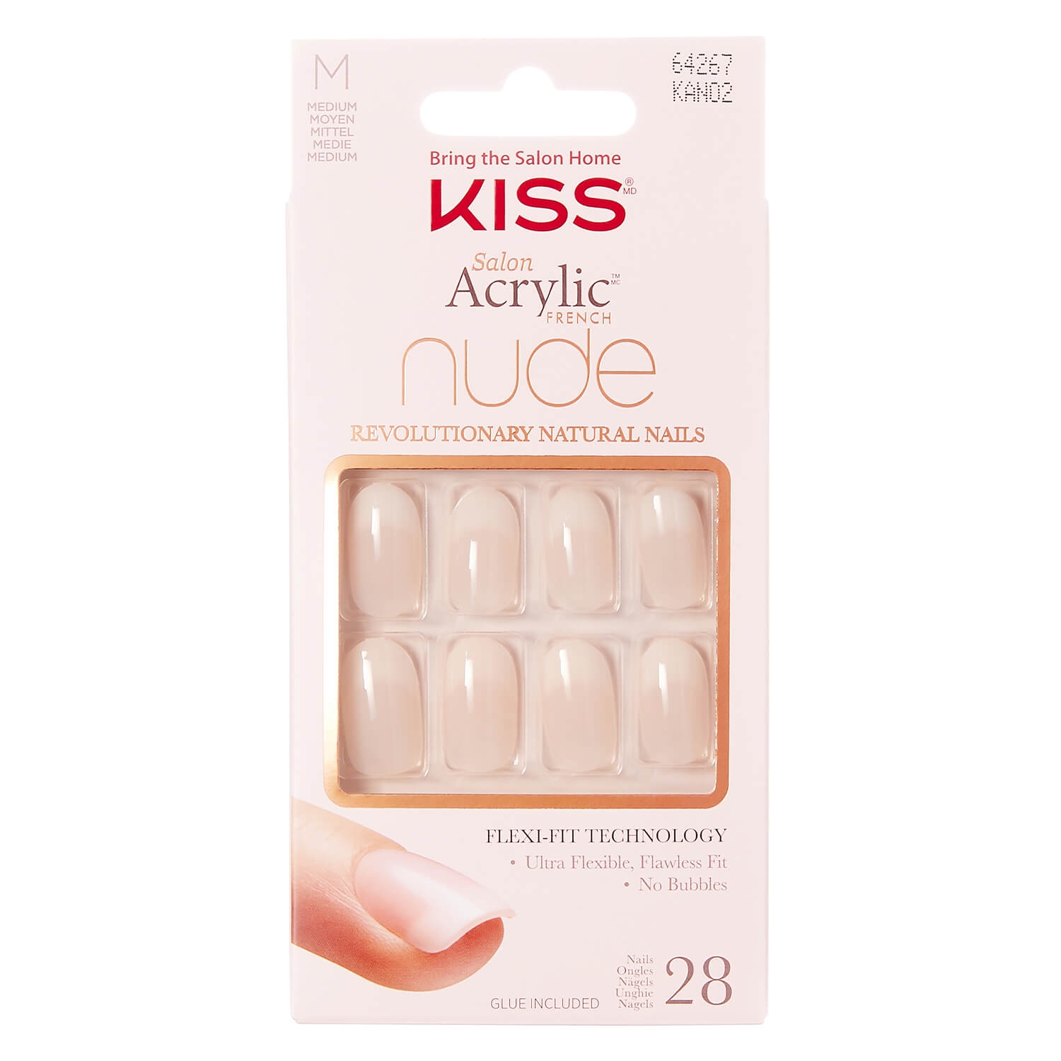 Produktbild von KISS Nails - Salon Acryl Nude Graceful