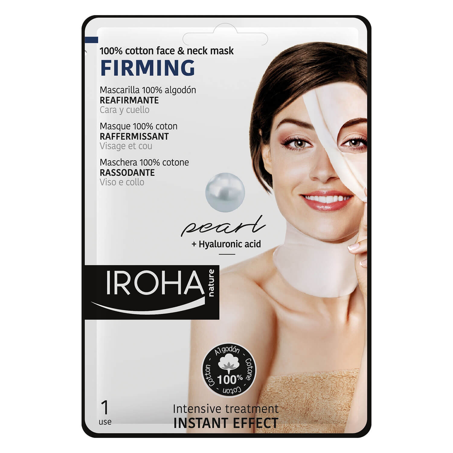 Product image from Iroha Nature - Cotton Face & Neck Mask Firming