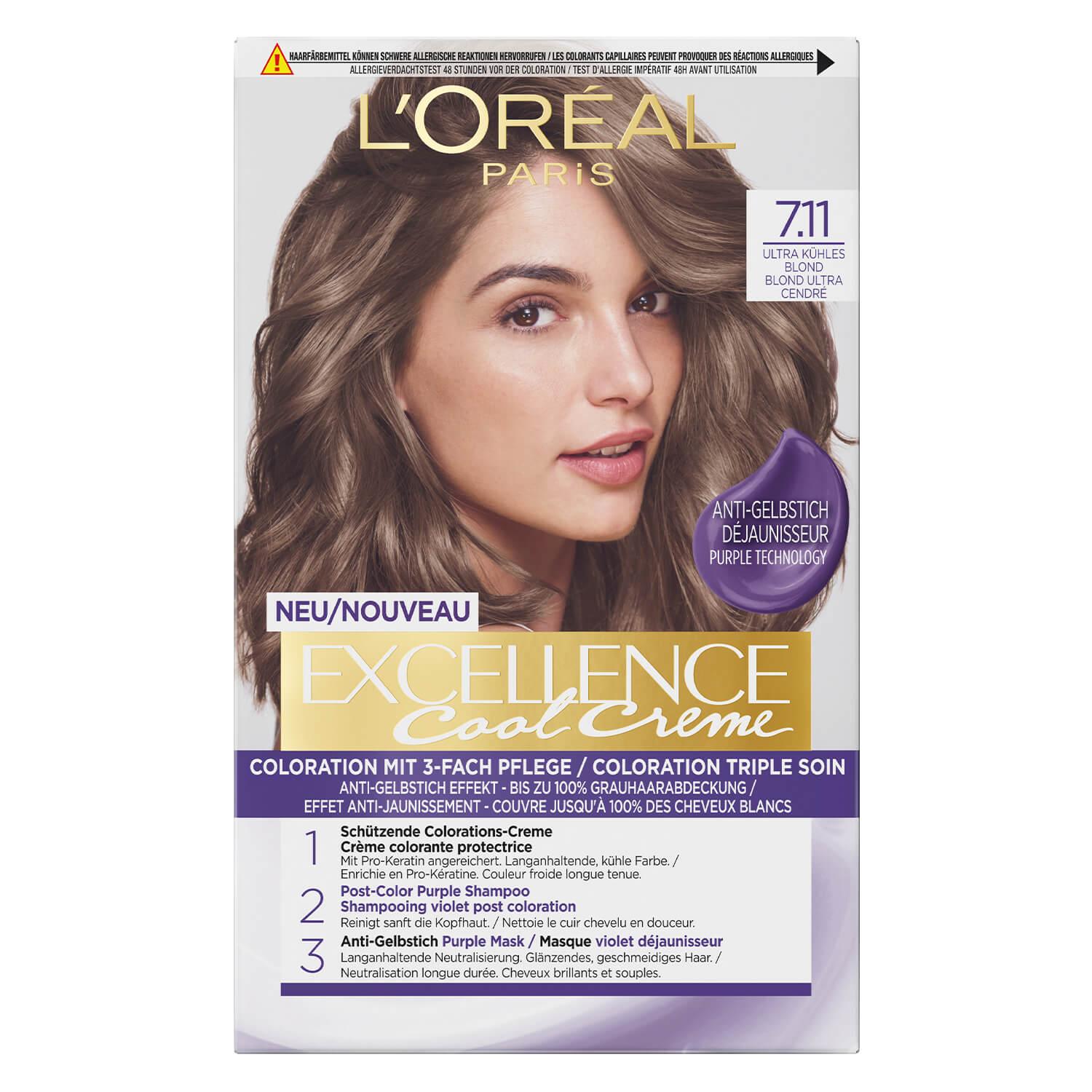 LOréal Excellence Color - Cool Crème 7.11 Ultra Kühles Blond